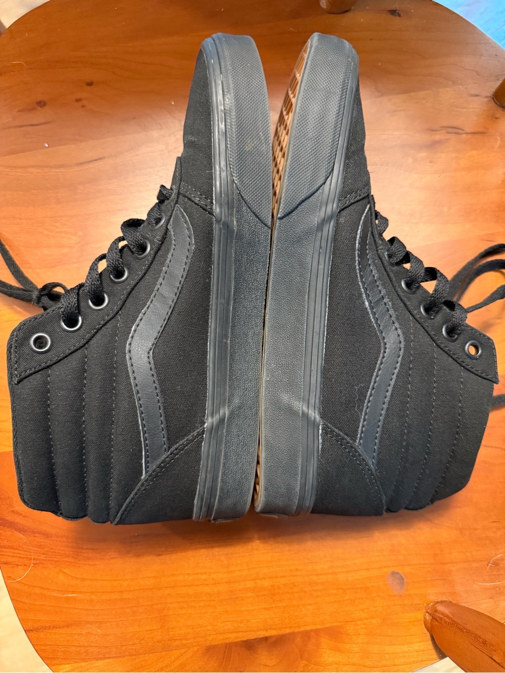 Vans Black High-Top Canvas Sneakers - Picture 5 of 5